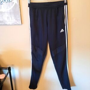 Adidas originals track pant black white vintage trefoil vtg casual 3 stripe lady